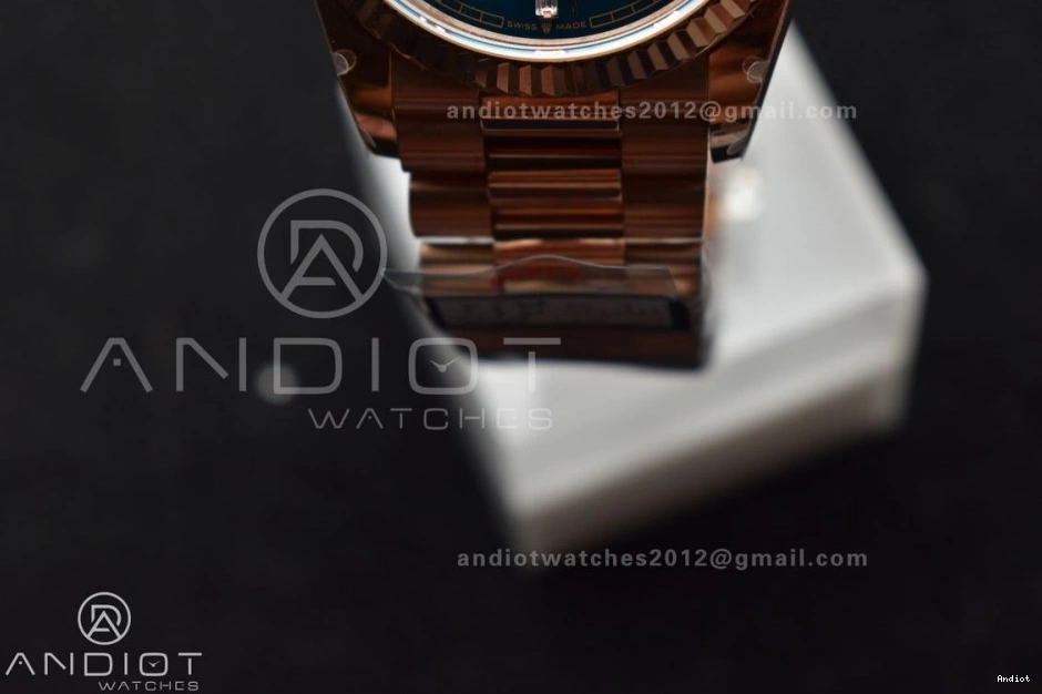 667 Edition DayDate QF Bracelet Best 36 (Gain RG Steel V5 Diamond Weight) on with Dial 904L President Stick Blue vr3255 WeatherProof 0717